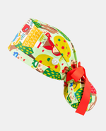 Ponytail Scrub Cap - Red Riding Hood