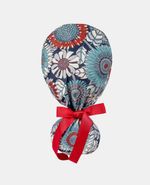 Ponytail Scrub Cap - Gerbera Daisy