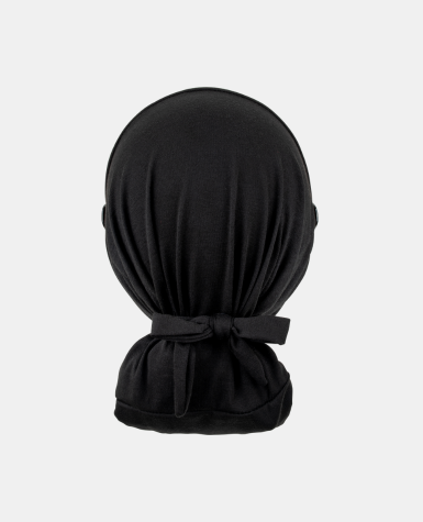 Ponytail Scrub Cap - Stretchy Black