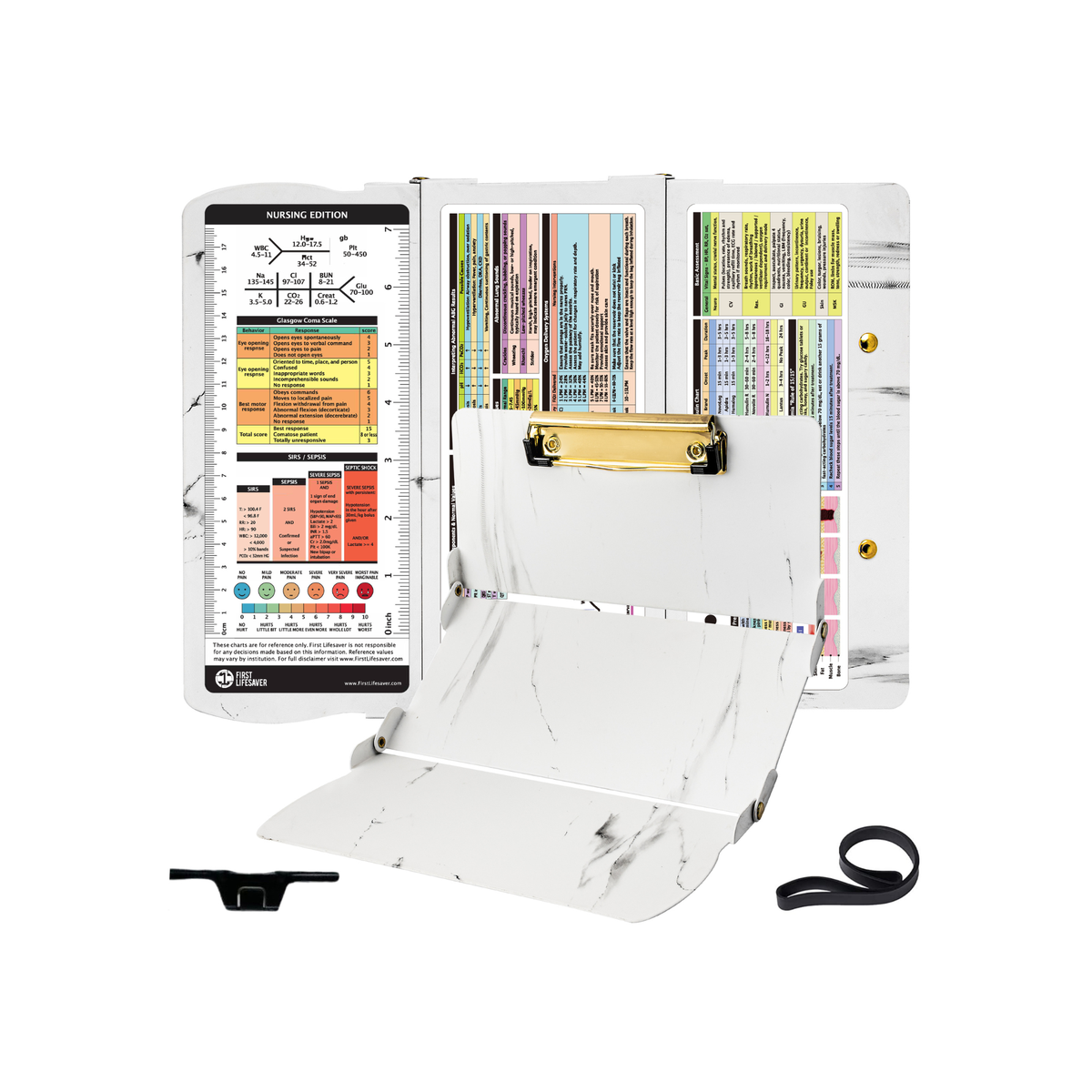 Nursing Clipboard - White Marble