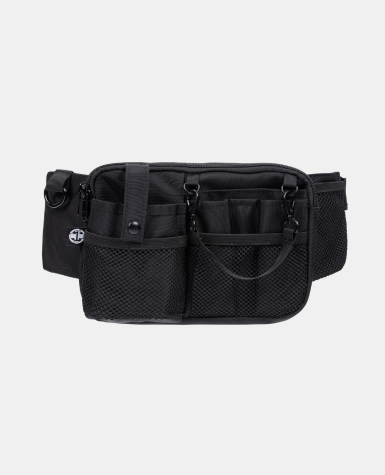 Wide Fit – Black | Dual Zipper Nurse Fanny Pack