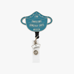 Retractable Nursing Badge Reel with Charm - Mask