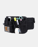 Wide Fit – Black | Dual Zipper Nurse Fanny Pack