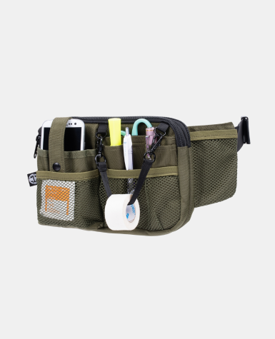 Wide Fit – Olive | Dual Zipper Nurse Fanny Pack