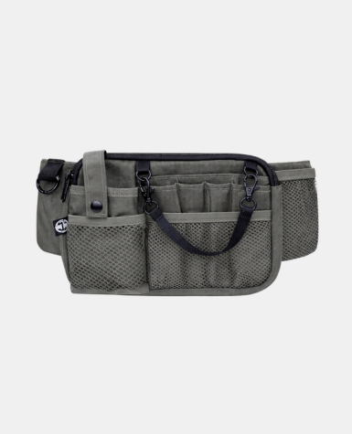 Wide Fit – Gray | Dual Zipper Nurse Fanny Pack