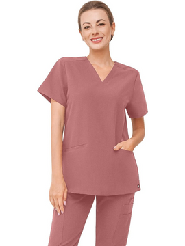 Scrub Top for Women - Mauve OUTLET
