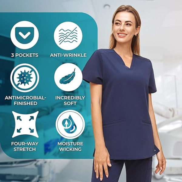 Medical Scrub Top for Women