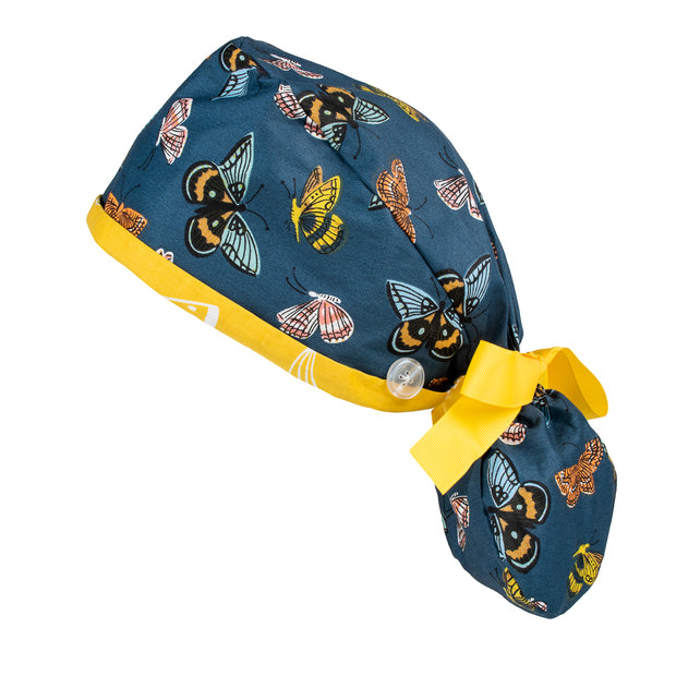 Ponytail Scrub Cap - Butterfly - First Lifesaver