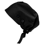Ponytail Scrub Cap - Euro Black - First Lifesaver