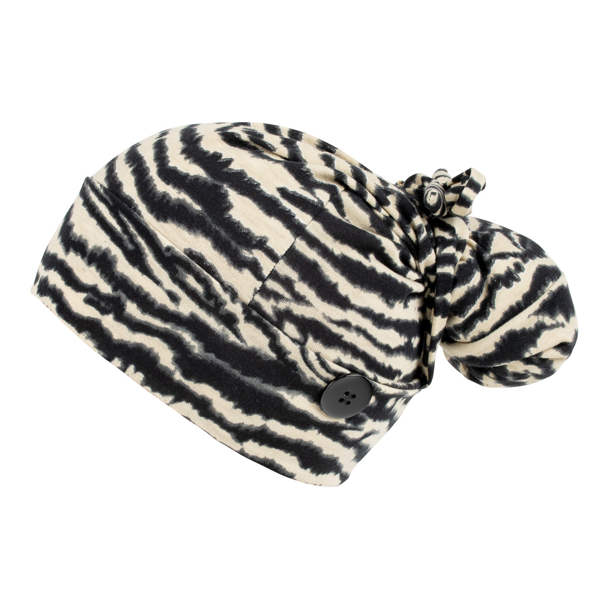 Ponytail Scrub Cap - Stretchy Zebra - First Lifesaver