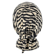 Ponytail Scrub Cap - Stretchy Zebra - First Lifesaver